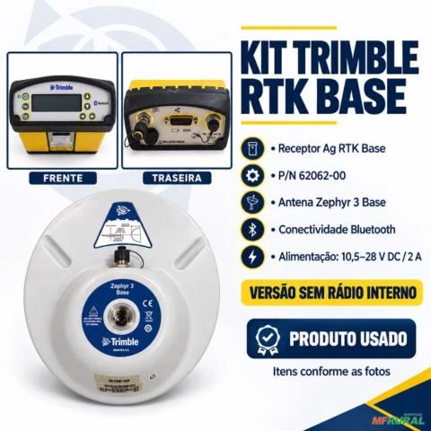 KIT TRIMBLE AG RTK BASE COM ANTENA ZEPHYR 3 BASE Imagem KIT TRIMBLE AG RTK BASE COM ANTENA ZEPHYR 3 BASE