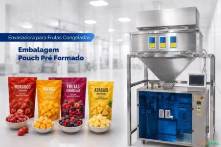 Envasadora Automática de Pouch para Frutas Congeladas Imagem Envasadora Automática de Pouch para Frutas Congeladas