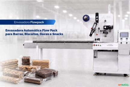 Envasadora Automática Flow Pack para Barras e Doces Imagem Envasadora Automática Flow Pack para Barras e Doces