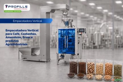 Empacotadora para Café, Castanhas, Amendoim, Ervas e Produtos Agroindustriais Imagem Empacotadora para Café, Castanhas, Amendoim, Ervas e Produtos Agroindustriais