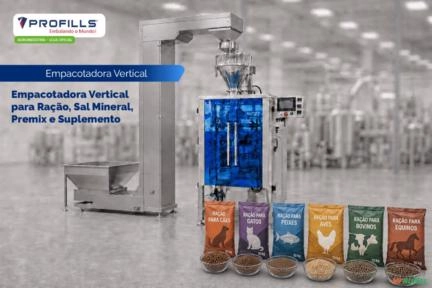 Máquina para embalar Ração, Sal mineral, Premix e Suplementos Imagem Máquina para embalar Ração, Sal mineral, Premix e Suplementos