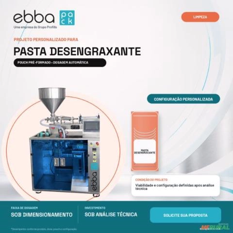 Solução personalizada para pasta desengraxante em pouch | Ebbapack Imagem Solução personalizada para pasta desengraxante em pouch | Ebbapack