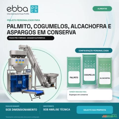 Solução personalizada para palmito, cogumelos, alcachofra e aspargos em conserva em pouch | Ebbapack Imagem Solução personalizada para palmito, cogumelos, alcachofra e aspargos em conserva em pouch | Ebbapack