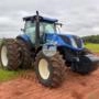 Trator New Holland T7.260 (Ano 2021) com 2.282 horas com Piloto Automático - DUPLADO Imagem Trator New Holland T7.260 (Ano 2021) com 2.282 horas com Piloto Automático - DUPLADO