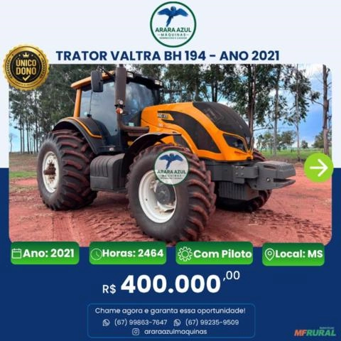 TRATOR VALTRA BH 194 ANO 2021 Imagem TRATOR VALTRA BH 194 ANO 2021