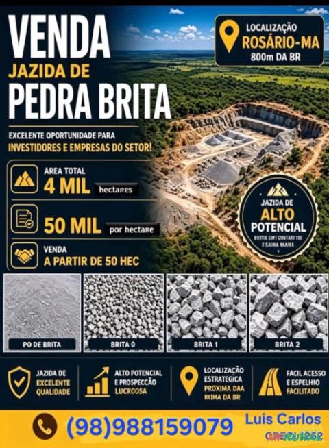 JAZIDA DE PEDRA BRITA NO MARANHÃO Imagem JAZIDA DE PEDRA BRITA NO MARANHÃO