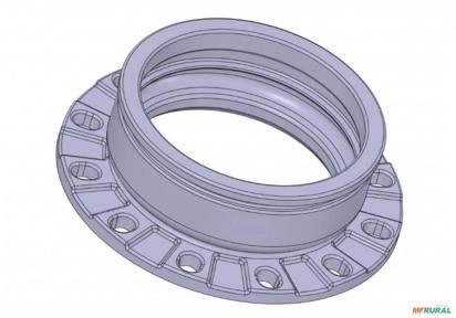 Bolsa com Flange 8" Ø350 com 8 Furos para Acoplamento - 2026053 Imagem Bolsa com Flange 8" Ø350 com 8 Furos para Acoplamento - 2026053