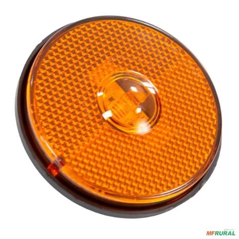 Lanterna Lateral LED Redonda Ø 88mm sem Suporte Tipo Randon Bivolt - 40587 Imagem Lanterna Lateral LED Redonda Ø 88mm sem Suporte Tipo Randon Bivolt - 40587