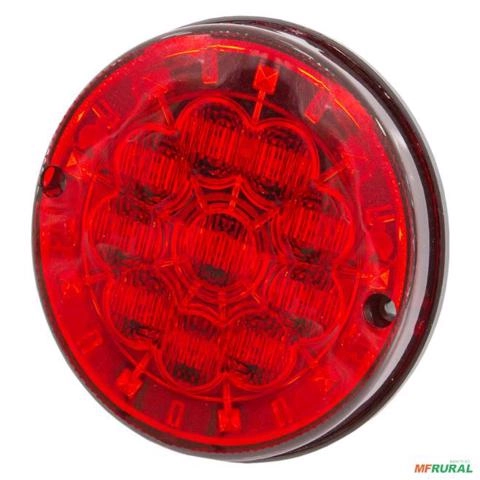 Lanterna Traseira LED Ø 125mm Posição / Freio Rubi 24V - 50082 Imagem Lanterna Traseira LED Ø 125mm Posição / Freio Rubi 24V - 50082