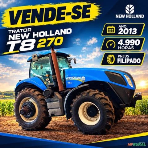 TRATOR NEW HOLLAND T8.270 Imagem TRATOR NEW HOLLAND T8.270