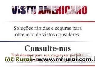 Visto EUA / Americano com Urgência em todo Brasil