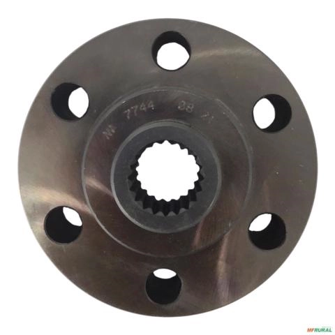 FLANGE EIXO TDP TRATORES FORD-NEW HOLLAND 6-FUROS 20-ESTRIAS E1NN-N-777-AB-M.P 10179 Imagem FLANGE EIXO TDP TRATORES FORD-NEW HOLLAND 6-FUROS 20-ESTRIAS E1NN-N-777-AB-M.P 10179