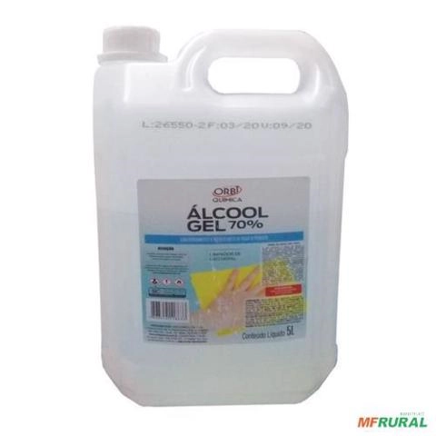 ALCOOL GEL SULUCAO 70 - GALAO 5 L 5 L 30003 Imagem ALCOOL GEL SULUCAO 70 - GALAO 5 L 5 L 30003