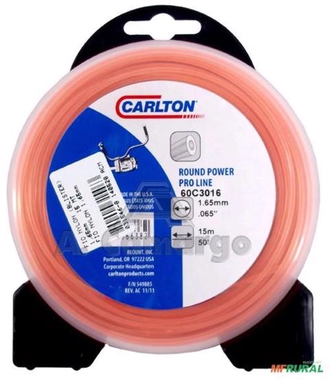 FIO NYLON (BLISTER) 1,65mm - 15 MT FIO NYLON 1,65mm 31546 Imagem FIO NYLON (BLISTER) 1,65mm - 15 MT FIO NYLON 1,65mm 31546