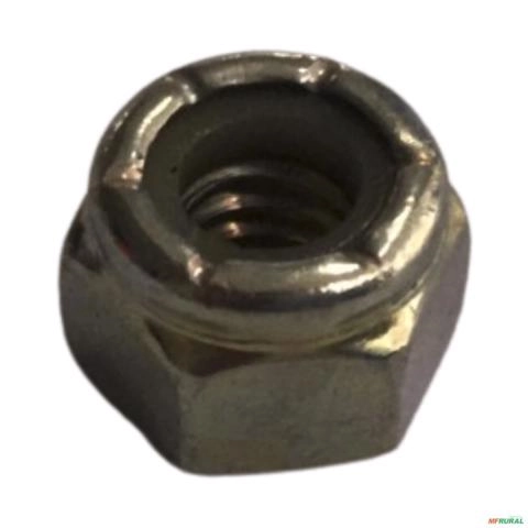 PORCA AUTO TRAVANTE (CH.7-16) ZINCADA BRANCA POAT-1/4UNC 33080 Imagem PORCA AUTO TRAVANTE (CH.7-16) ZINCADA BRANCA POAT-1/4UNC 33080