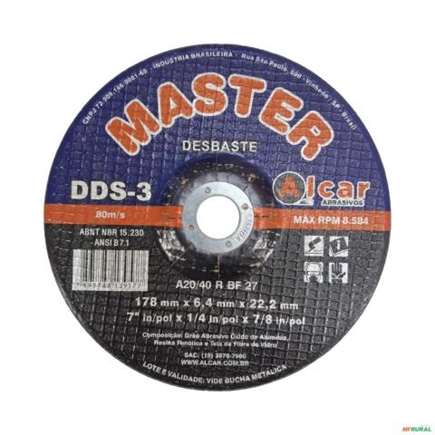 DISCO DE DESBASTE -ALCAR 7 X 1/4 X 7/8" 34033 Imagem DISCO DE DESBASTE -ALCAR 7 X 1/4 X 7/8" 34033