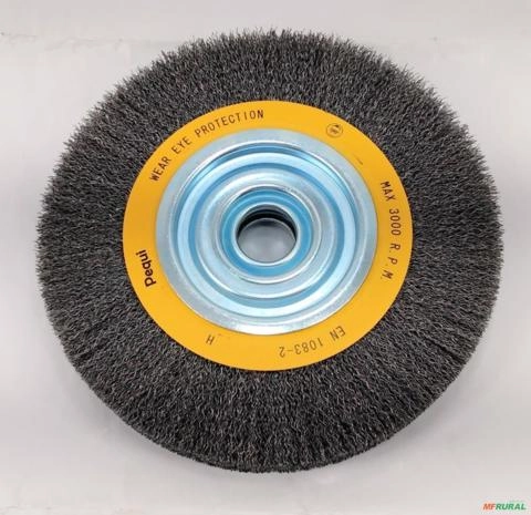 ESCOVA CIRCULAR CARBONO 0 40 10 X 1.1/2 250 X 38 34269 Imagem ESCOVA CIRCULAR CARBONO 0 40 10 X 1.1/2 250 X 38 34269