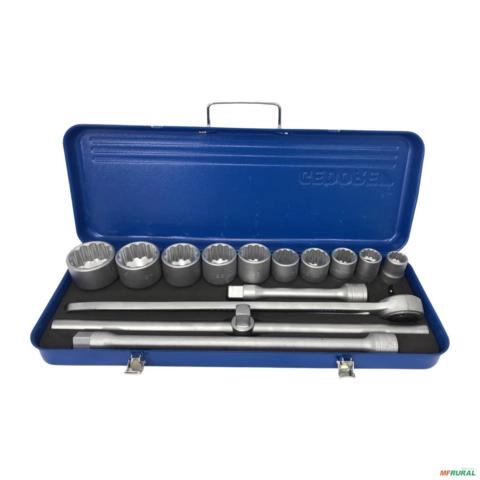 JOGO DE SOQUETES E ACESSÓRIOS 3/4 Imagem JOGO DE SOQUETES E ACESSÓRIOS 3/4