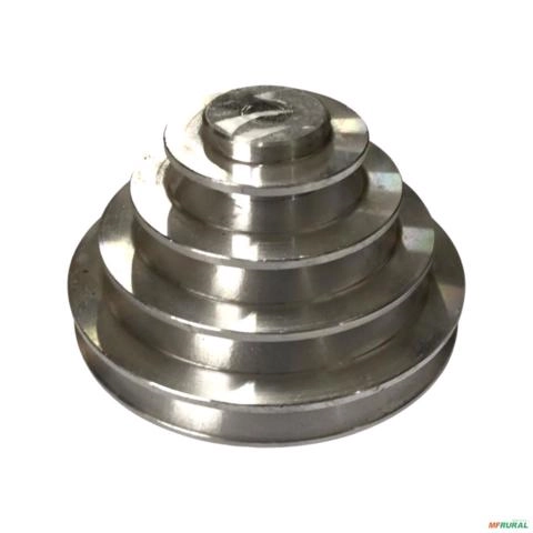POLIA DE ALUMINIO EM DEGRAUS CANAL-A 2.1/2" A 5.1/2" 49847 Imagem POLIA DE ALUMINIO EM DEGRAUS CANAL-A 2.1/2" A 5.1/2" 49847