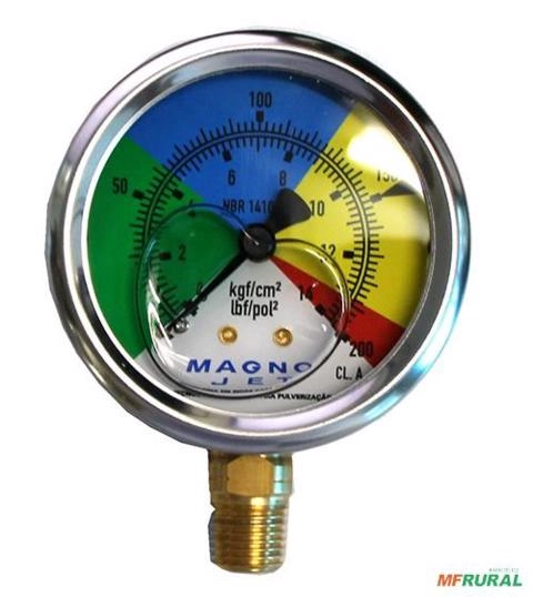 MANÔMETRO - PRESSÃO 0 - 200 M 600/1 60510 Imagem MANÔMETRO - PRESSÃO 0 - 200 M 600/1 60510