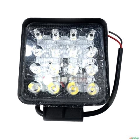 FAROL LED FLX 1045 QUADRADO PARA ADAPTAÇÃO FLX 1045 16 LEDS 3000882 Imagem FAROL LED FLX 1045 QUADRADO PARA ADAPTAÇÃO FLX 1045 16 LEDS 3000882