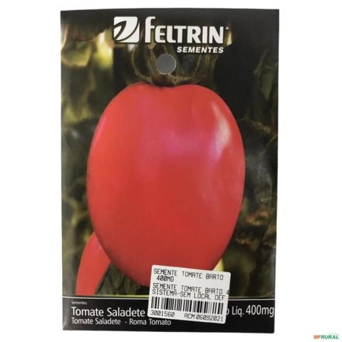 SEMENTE TOMATE BARTO 400MG SEMENTE TOMATE BARTO 400mg 3001560 Imagem SEMENTE TOMATE BARTO 400MG SEMENTE TOMATE BARTO 400mg 3001560