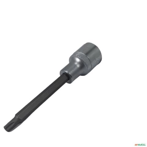 CHAVE SOQUETE 1/2" TX LONGA PERFIL HEXALOBULAR T 27 R62451519 T 27 1/2 TX 3002281 Imagem CHAVE SOQUETE 1/2" TX LONGA PERFIL HEXALOBULAR T 27 R62451519 T 27 1/2 TX 3002281