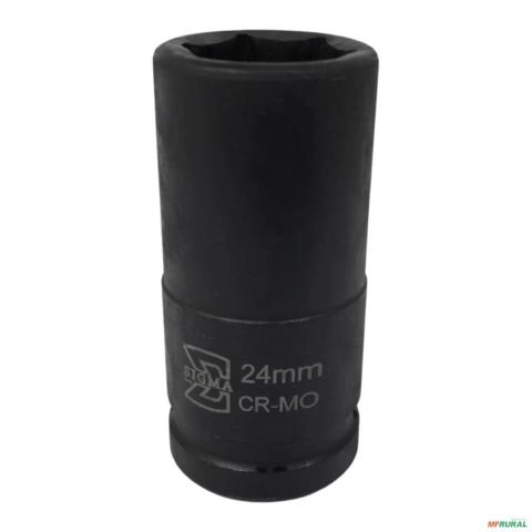 SOQUETE IMPACTO LONGO 24 MM X 3/4 (0603122024) 24 mm X 3/4 3002703 Imagem SOQUETE IMPACTO LONGO 24 MM X 3/4 (0603122024) 24 mm X 3/4 3002703