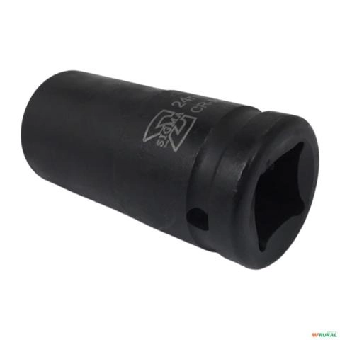 Imagem SOQUETE IMPACTO LONGO 24 MM X 3/4 (0603122024) 24 mm X 3/4 3002703 Imagem SOQUETE IMPACTO LONGO 24 MM X 3/4 (0603122024) 24 mm X 3/4 3002703