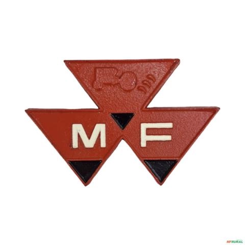 EMBLEMA MASSEY FERGUSON ALUMINIO POLIDO 3147552 / 1 3003425 Imagem EMBLEMA MASSEY FERGUSON ALUMINIO POLIDO 3147552 / 1 3003425