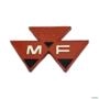 EMBLEMA MASSEY FERGUSON ALUMINIO POLIDO 3147552 / 1 3003425 Imagem EMBLEMA MASSEY FERGUSON ALUMINIO POLIDO 3147552 / 1 3003425