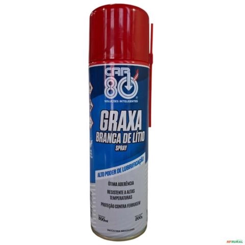 GRAXA BRANCA DE LITIO SPRAY 300ML CAR 80 CAR 80 GRAXA BR 3006866 Imagem GRAXA BRANCA DE LITIO SPRAY 300ML CAR 80 CAR 80 GRAXA BR 3006866