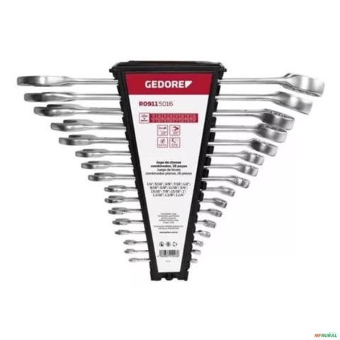 JOGO CHAVE COMBINADA 1/4" A 1.1/4" R09115016 1/4" A 1.1/4" 3007443 Imagem JOGO CHAVE COMBINADA 1/4" A 1.1/4" R09115016 1/4" A 1.1/4" 3007443