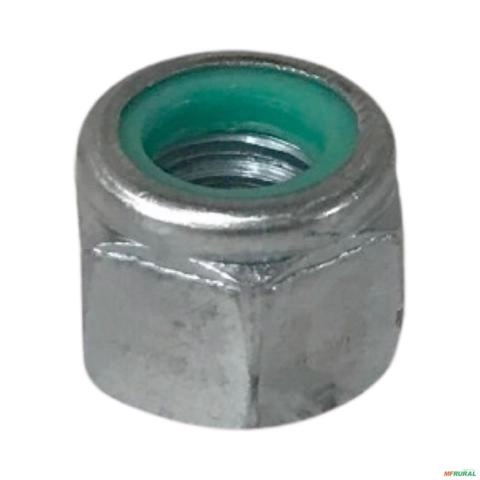 PORCA AUTO TRAVANTE CH916 ZINCADA BRANCA POAT-3/8"UNC 3021504 Imagem PORCA AUTO TRAVANTE CH916 ZINCADA BRANCA POAT-3/8"UNC 3021504