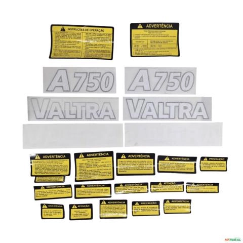 JOGO DECALQUE VALTRA TM A750 TM A750 3022720 Imagem JOGO DECALQUE VALTRA TM A750 TM A750 3022720