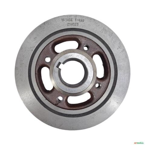 POLIA VIRABREQUIM (DAMPER) MOTOR FORD GENESIS 6630/7630/8030 83957692 3034507 Imagem POLIA VIRABREQUIM (DAMPER) MOTOR FORD GENESIS 6630/7630/8030 83957692 3034507