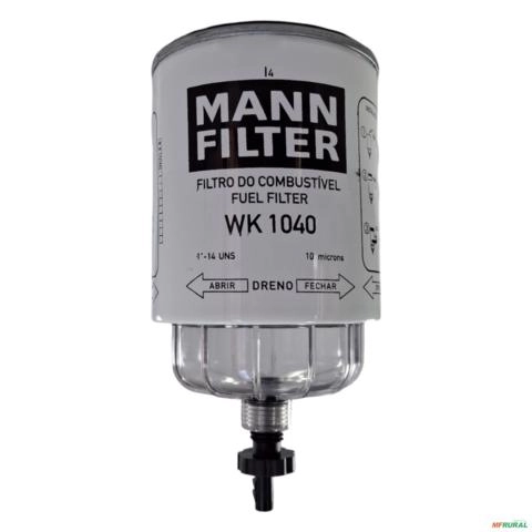FILTRO COMBUSTÍVEL COM COPO SEPARADOR WK1040 3035187 Imagem FILTRO COMBUSTÍVEL COM COPO SEPARADOR WK1040 3035187