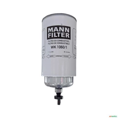 FILTRO COMBUSTIVEL SEPARADOR COM COPO ACRÍLICO WK1060/1 3035201 Imagem FILTRO COMBUSTIVEL SEPARADOR COM COPO ACRÍLICO WK1060/1 3035201