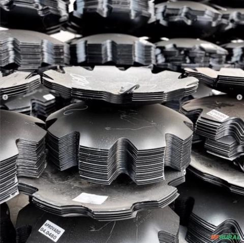 DISCO PARA ARADO RECORTADOS, LISOS, RETO, RODA GUIA E PLANTADEIRAS Imagem DISCO PARA ARADO RECORTADOS, LISOS, RETO, RODA GUIA E PLANTADEIRAS