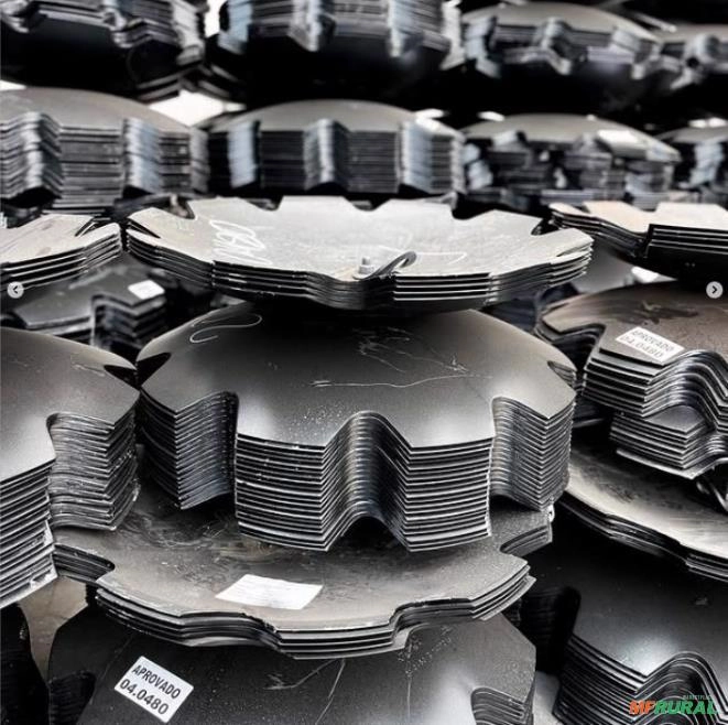 DISCO PARA ARADO RECORTADOS, LISOS, RETO, RODA GUIA E PLANTADEIRAS Imagem DISCO PARA ARADO RECORTADOS, LISOS, RETO, RODA GUIA E PLANTADEIRAS