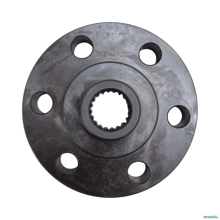 FLANGE EIXO TDP TRATORES FORD-NEW HOLLAND 6-FUROS  20-ESTRIAS E1NN-N-777-AB 3036582 Imagem FLANGE EIXO TDP TRATORES FORD-NEW HOLLAND 6-FUROS  20-ESTRIAS E1NN-N-777-AB 3036582