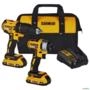 KIT FURADEIRA E PARAFUSADEIRA IMPACTO 1/2" COM PARAFUSADEIRA IMPACTO 1/4" 20V DEWALT DCK276D2-BR 3043412 Imagem KIT FURADEIRA E PARAFUSADEIRA IMPACTO 1/2" COM PARAFUSADEIRA IMPACTO 1/4" 20V DEWALT DCK276D2-BR 3043412