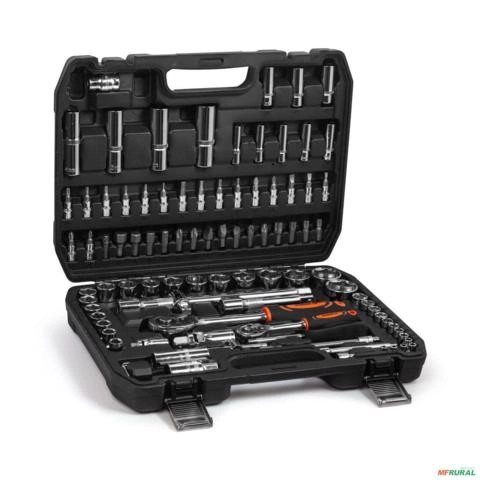 JOGO SOQUETES BITS ROBUST 1/4 1/2 94PÇ S45002094 3043866 Imagem JOGO SOQUETES BITS ROBUST 1/4 1/2 94PÇ S45002094 3043866