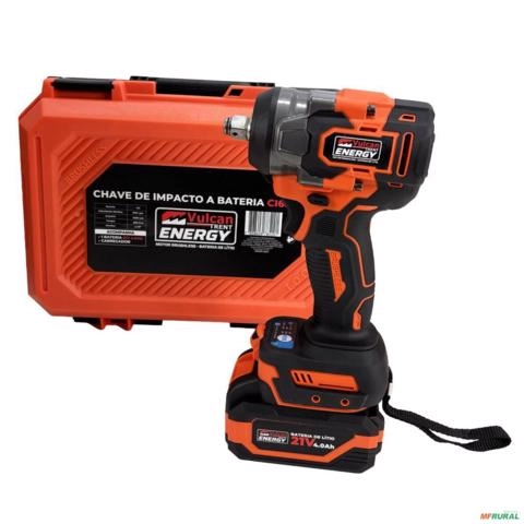 CHAVE DE IMPACTO 1/2 BRUSHLESS COM BATERIA 21V 4A TORQUE 600N CI600 VULCAN TRENT 85291 3044174 Imagem CHAVE DE IMPACTO 1/2 BRUSHLESS COM BATERIA 21V 4A TORQUE 600N CI600 VULCAN TRENT 85291 3044174