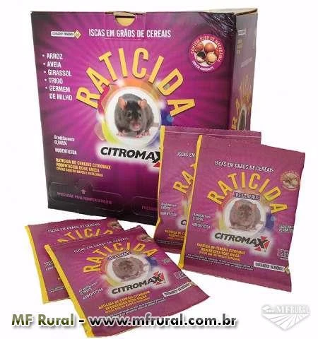 Raticida em Grão de Cereais Citromax- 1 kg (40 saches de 25g)