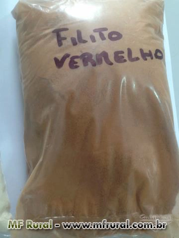 Filito (caulim) - Amarelo e Vermelho Imagem Filito (caulim) - Amarelo e Vermelho