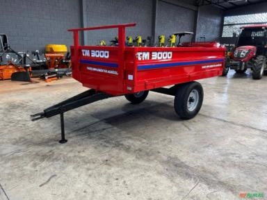Carreta Agrícola Metálica Tipo Basculante nova para 3 Ton Marca Tadeu Imagem Carreta Agrícola Metálica Tipo Basculante nova para 3 Ton Marca Tadeu