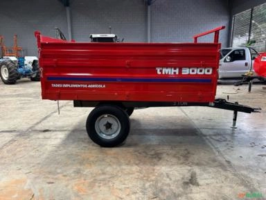 Imagem Carreta Metálica Agrícola basculante hidráulica nova Tadeu TMH 3000 Imagem Carreta Metálica Agrícola basculante hidráulica nova Tadeu TMH 3000