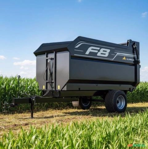 Carreta Forrageira Almeida F8 basculante hidráulica Imagem Carreta Forrageira Almeida F8 basculante hidráulica