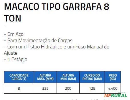 Macaco hidráulico 08 toneladas. NOVO